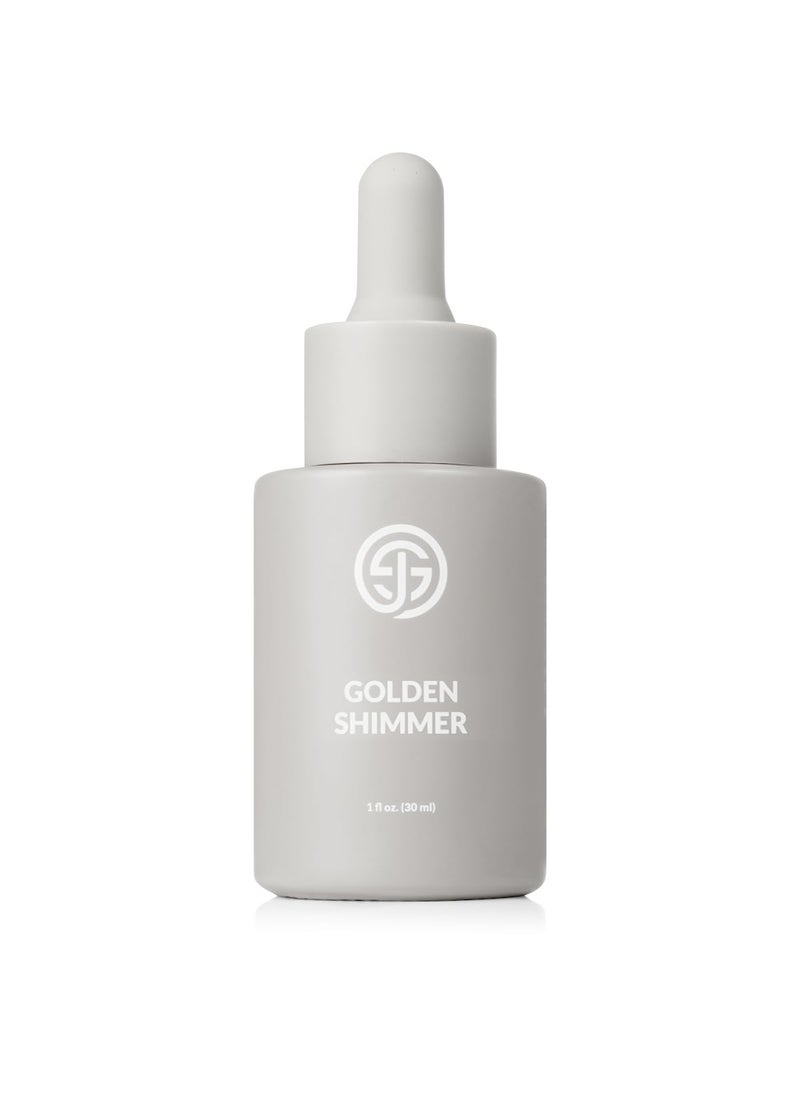 SJOLIE Sunless Spray Tan Additive  Golden Shimmer Drops  Adds Golden Glow to Spray Tan Self Tanner or Daily Moisturizer  1oz