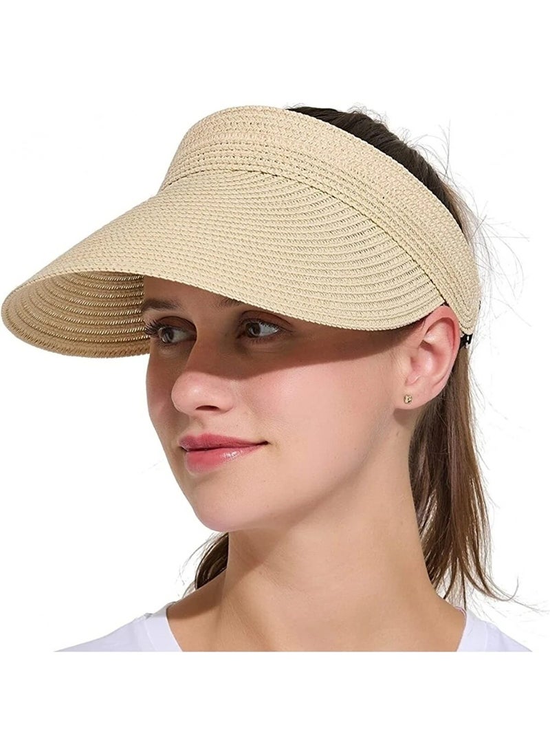 Women's Straw Visor Hat