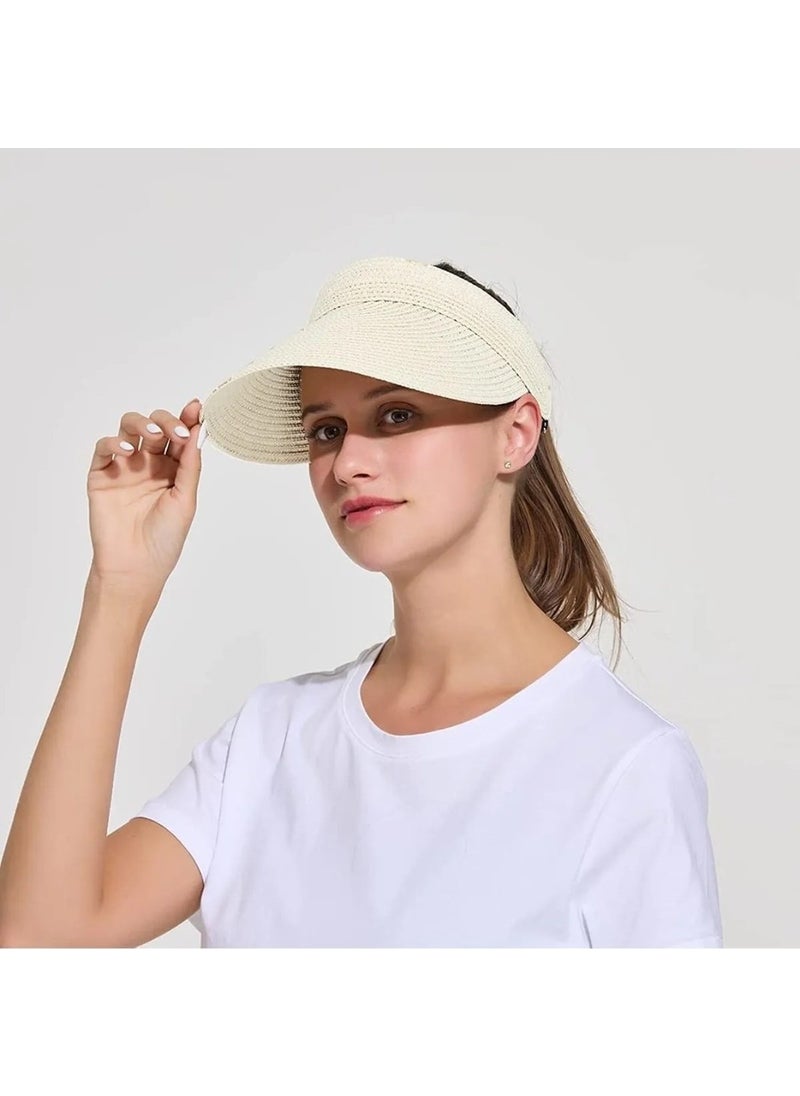 Women's Straw Visor Hat