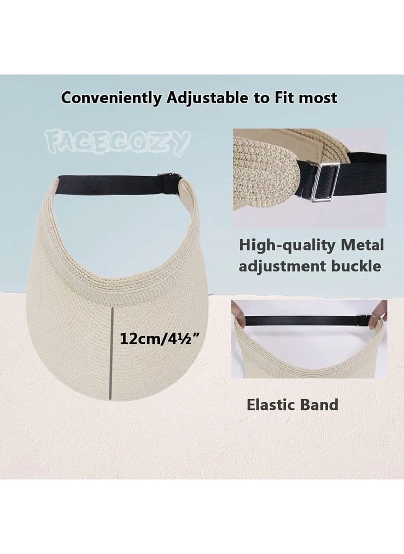 Women's Straw Visor Hat