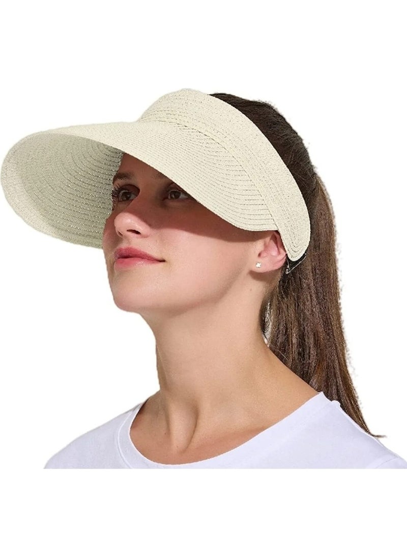 Women's Straw Visor Hat