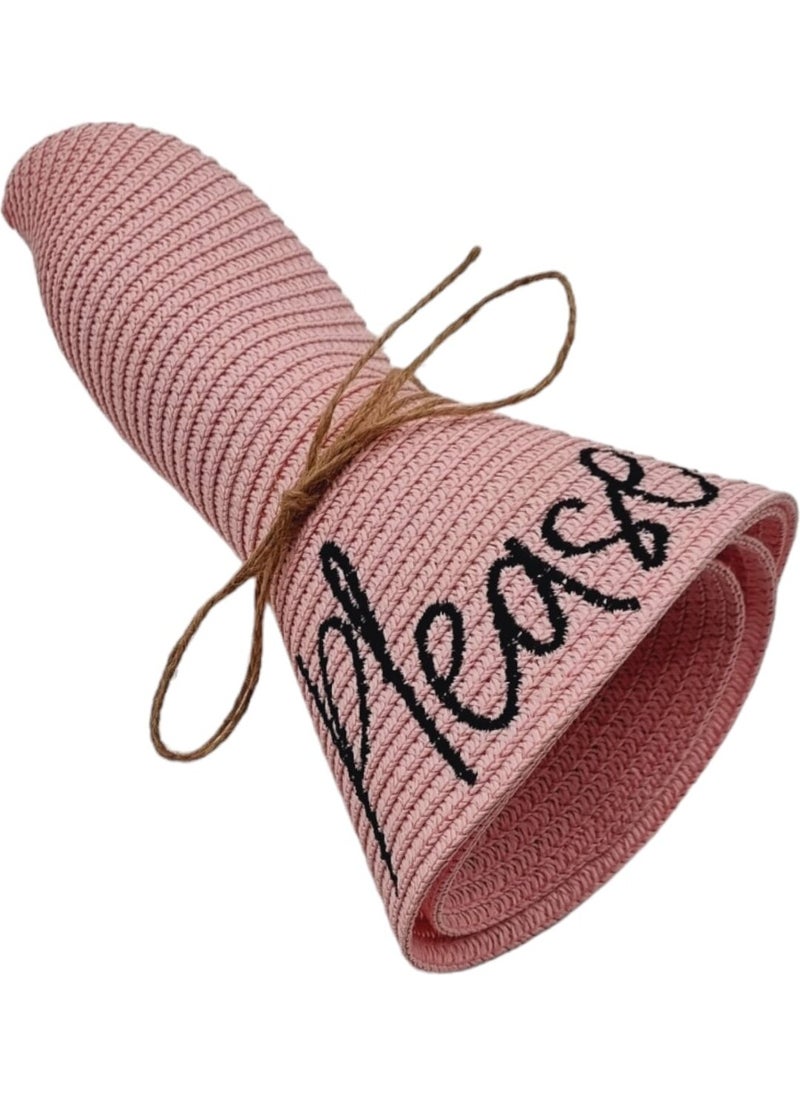 Women's Beach Please Embroidered Straw Hat