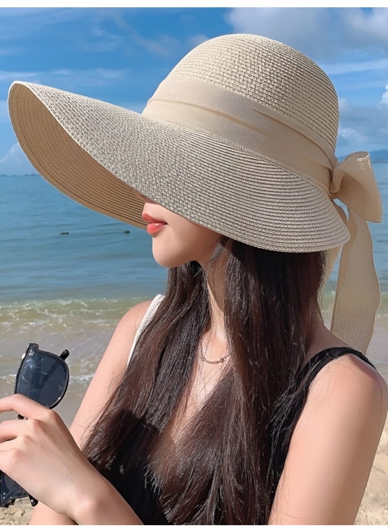 Women's Organic Straw Bow Hat