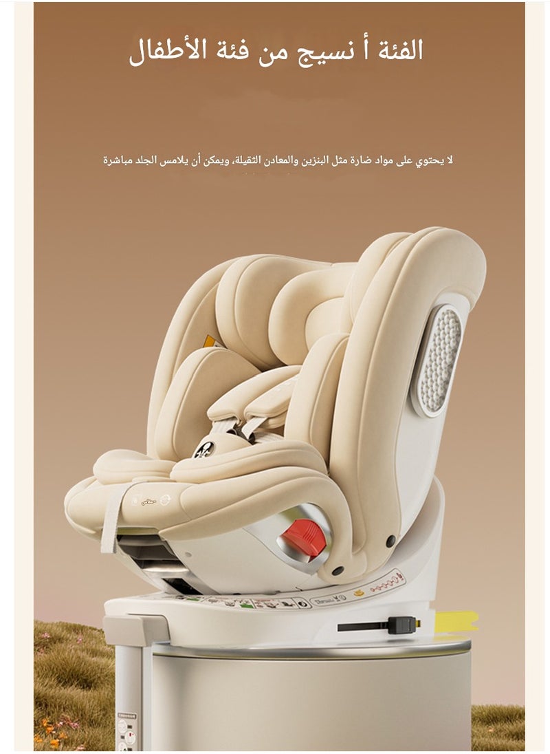 German DWARFOO Portable Car Seat for Babies & Children Aged 0 - 12, with 5 - Point Harness & Foldable Support Leg, Ideal for In - car Use-Black