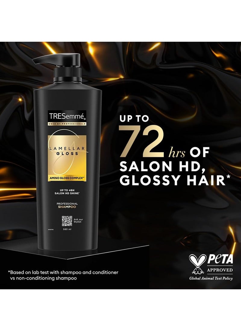 Lamellar Gloss Shampoo 580ml With Amino Gloss Complex | Salon-Like Glossy Hair| Shiny and Smooth Hair