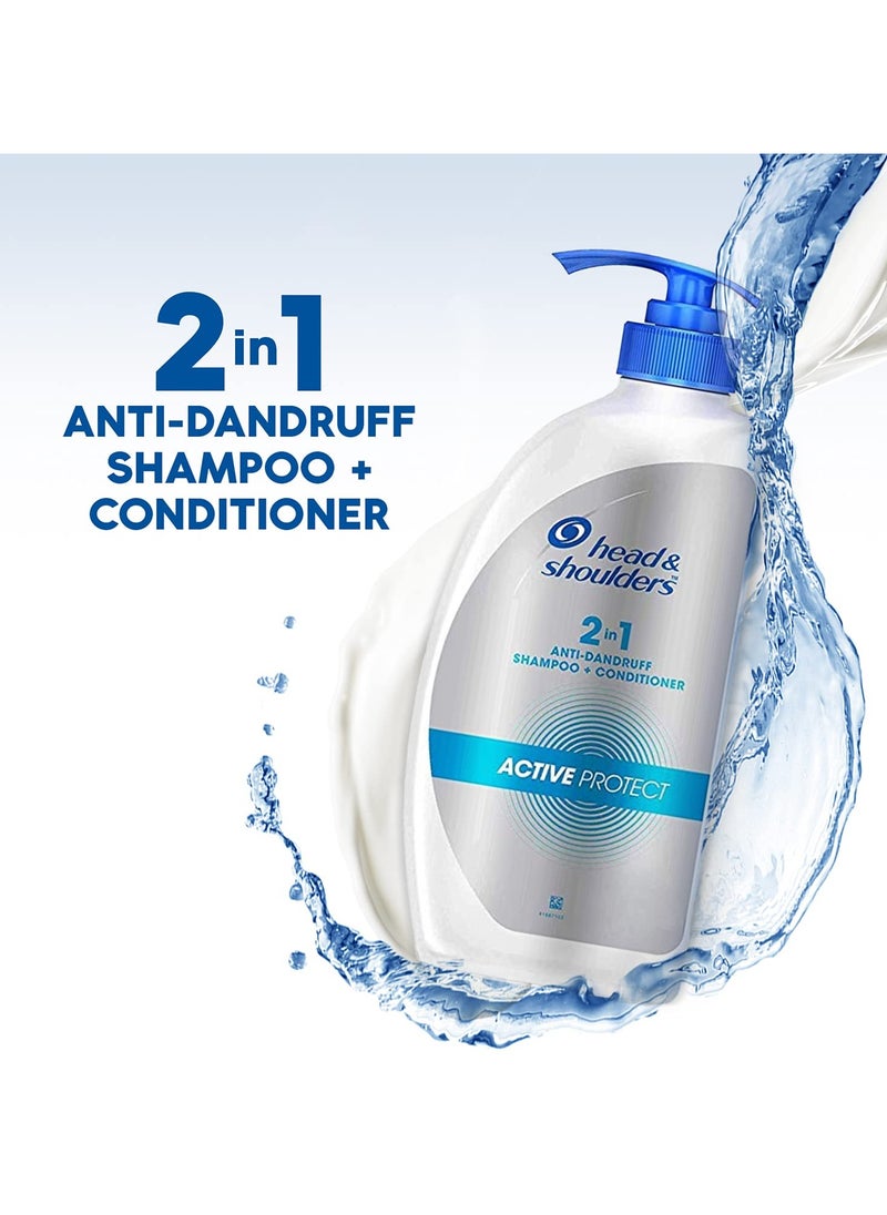 Anti Dandruff Shampoo + Conditioner, Active Protect, 650 ML