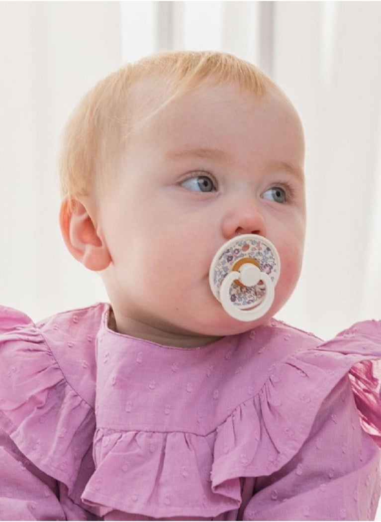 BIBS Pacifier DeLux (Latex)  2-piece - Ivory Sage