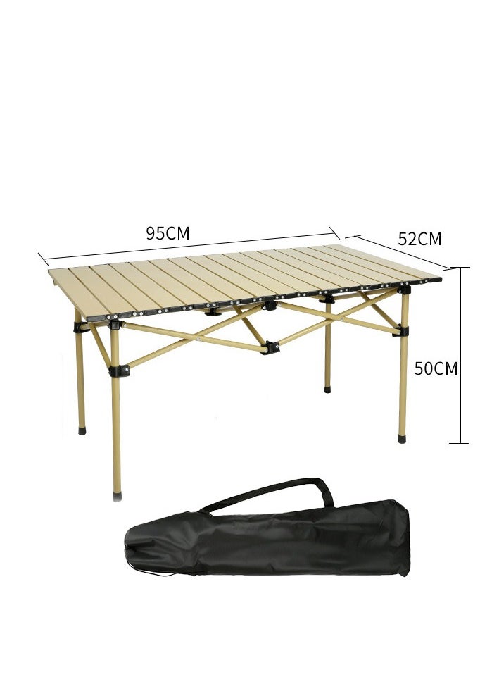 5PCS Portable Camping Chair and Table Set, Folding Camping Table Chair Set, Lightweight Backpacking Camping Chairs and Table Combo for Patio, Backyard, Garden, Poolside, Beach, Lawn, Porch