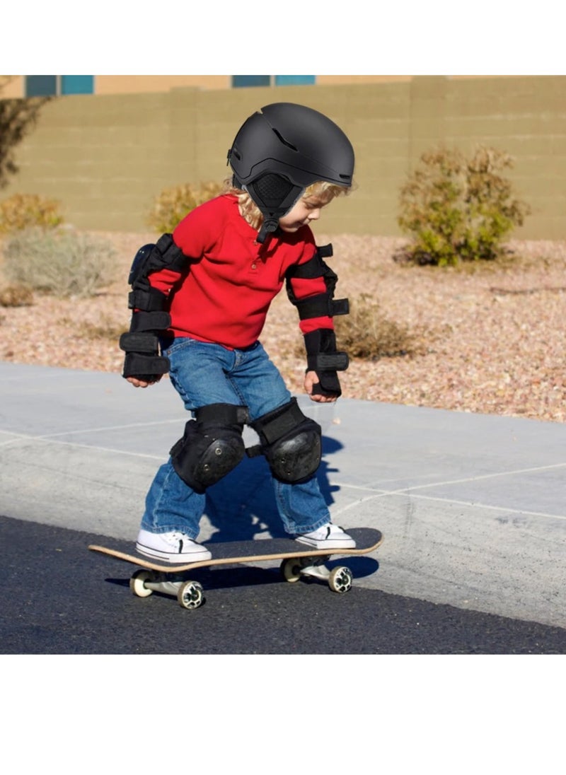 Outdoor Ski Helmet, EPS Foam Skateboard Helmet, Lightweight And Comfortable Snowboard Headgear, Shock Absorbing And Durable Head Protection Hat For Children And Adults, (1pc, Black)