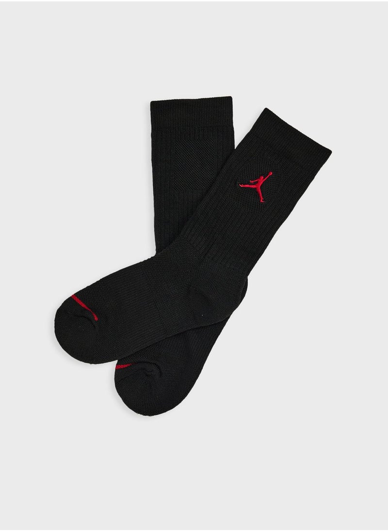 Kids 3 Pack Jordan Jumpman Cushion Crew Socks