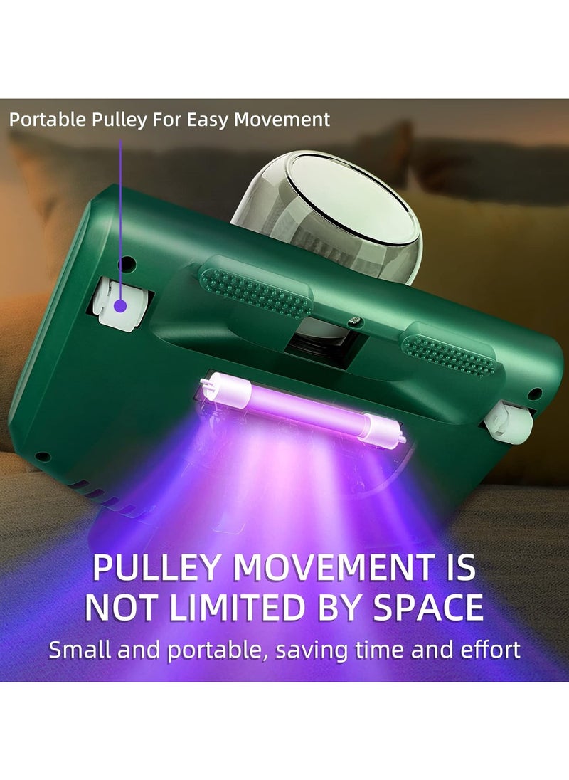 Bed Vacuum Cleaner,Handheld UV Mattress Vacuum Cleaner,Wireless Mite Remover Cleaning Machine,Bed Dust Vacuum Machine Effectively Clean Up Bed, Pillows, Cloth Sofas, and Carpets