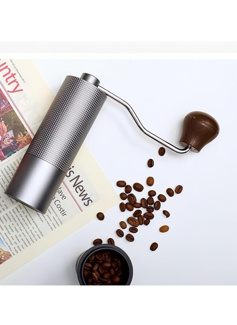 Manual Coffee Grinder,Hand Coffee Grinder with 7 Stainless Steel Conical Burr for Drip Coffee, Capacity 25g ,French Press,Pour Over,Turkish Brew,especially for Espresso Commercial Coffee Maker