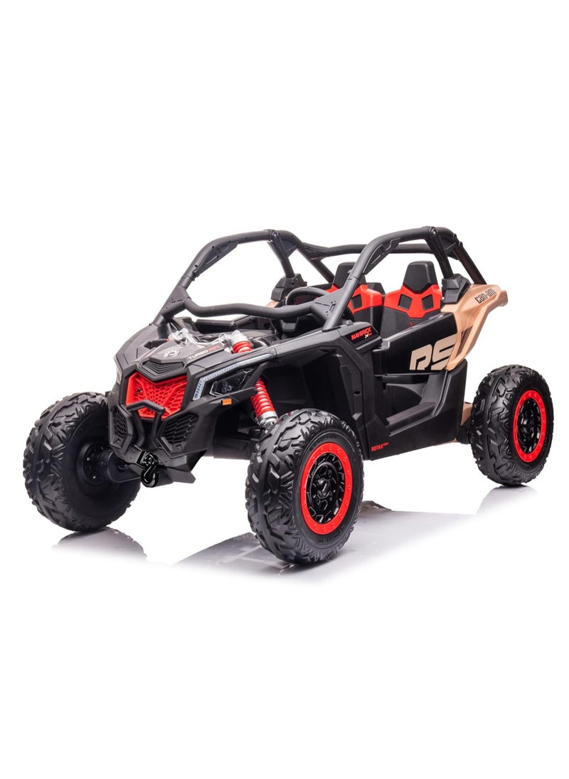 Lovely Baby LB 1000ELX Battery Operated Ride-On Jeep for Kids, 24V Electric Ride-On Car with Remote Control, Leather Seat, LED Lights,MP4