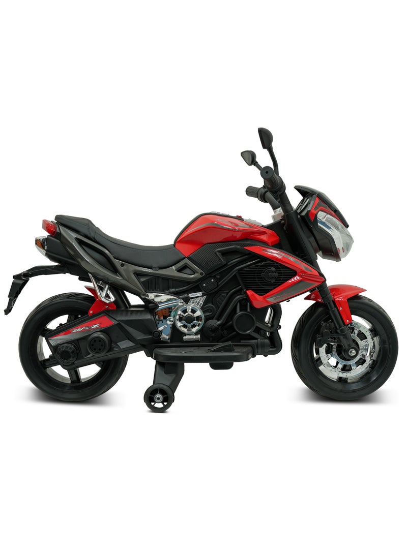 Lovely Baby Battery Operated Ride-On Motorcycle for Kids LB 9788EL, EVA Wheels, Leather Seat, Music & Lights, Hand Accelerator, MP3, Fun for Toddlers & Children