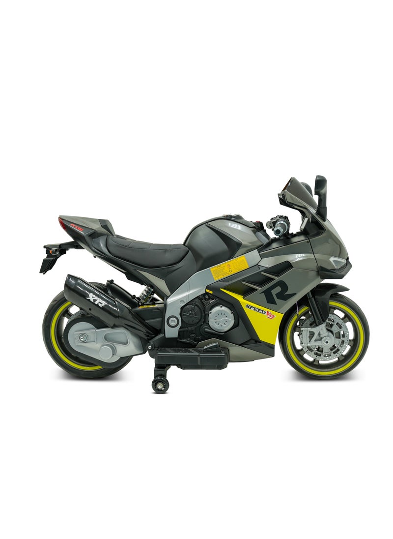Lovely Baby Battery Operated Ride-On Motorcycle for Kids LB 2090EL, EVA Wheels, Leather Seat, Music & Lights, Hand Accelerator, MP3, Fun for Toddlers & Children