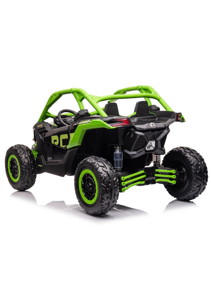 Lovely Baby LB 1000ELX Battery Operated Ride-On Jeep for Kids, 24V Electric Ride-On Car with Remote Control, Leather Seat, LED Lights,MP4