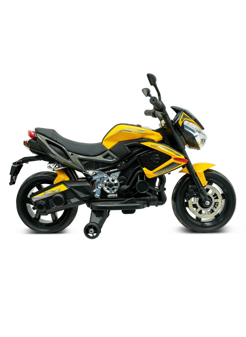Lovely Baby Battery Operated Ride-On Motorcycle for Kids LB 9788EL, EVA Wheels, Leather Seat, Music & Lights, Hand Accelerator, MP3, Fun for Toddlers & Children