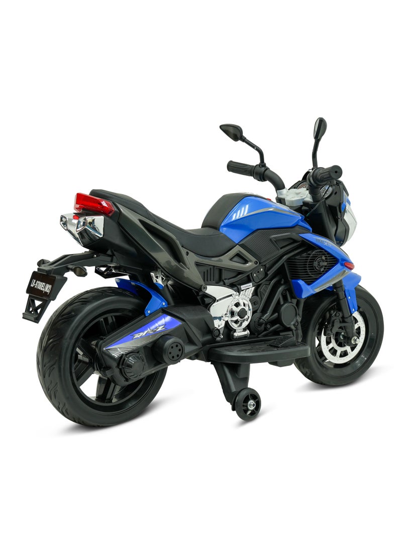 Lovely Baby Battery Operated Ride-On Motorcycle for Kids LB 9788EL, EVA Wheels, Leather Seat, Music & Lights, Hand Accelerator, MP3, Fun for Toddlers & Children