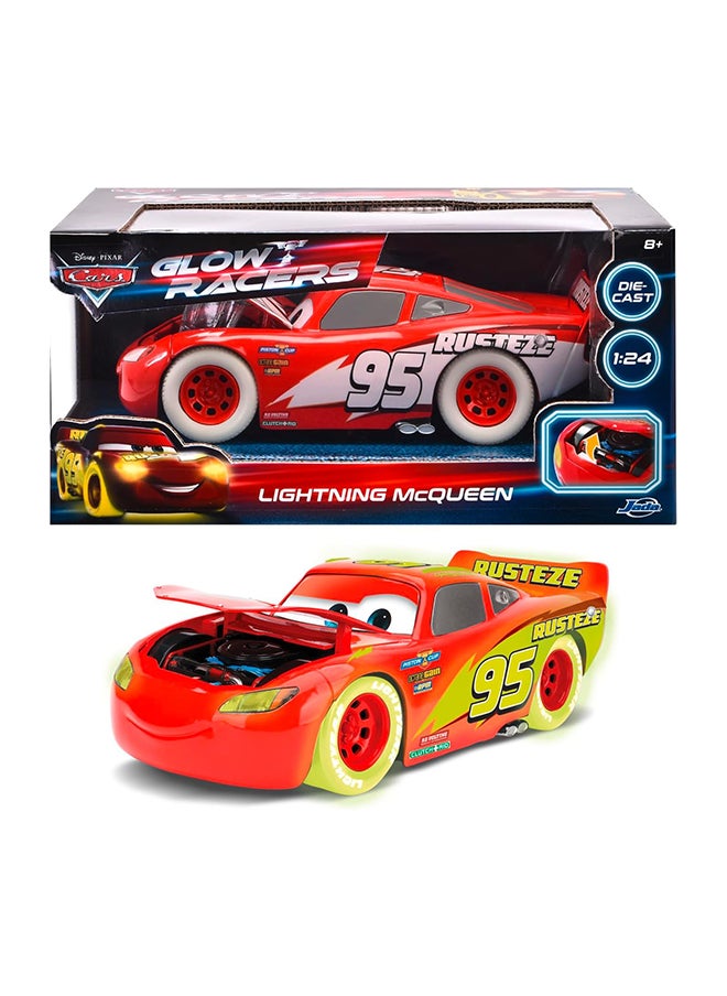 JADA - LIGHTNING MCQUEEN GLOW RACERS 1:24