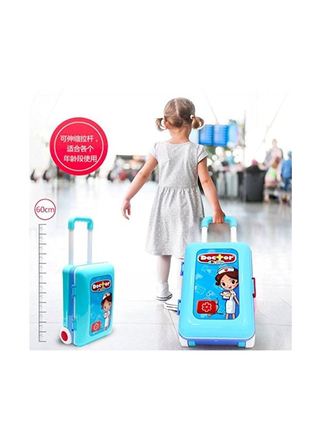 2 In 1 Doctor Nurse Medical Box Trolley Set With Accessories