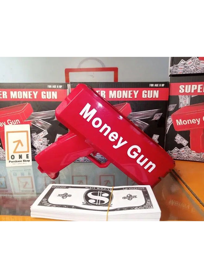Super Money Gun With Fake Dollars