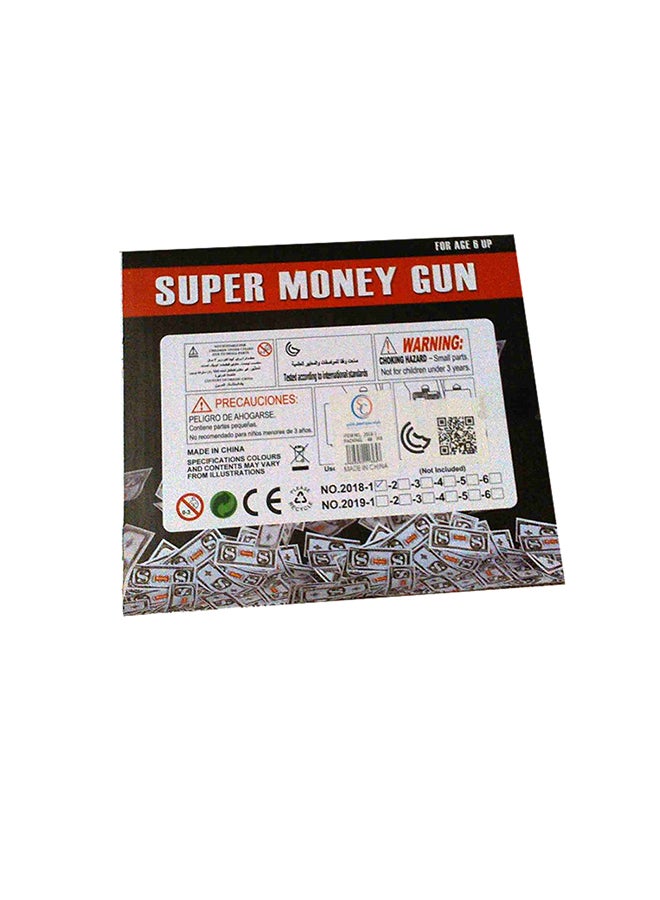 Super Money Gun With Fake Dollars