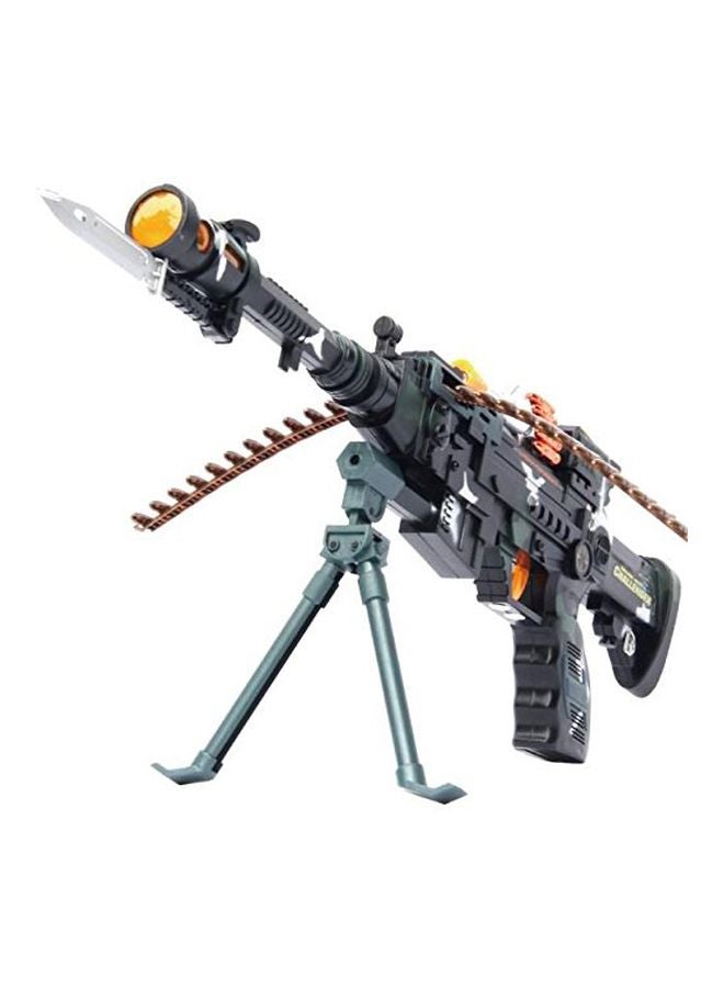 Musical Army Style Toy Gun 56cm