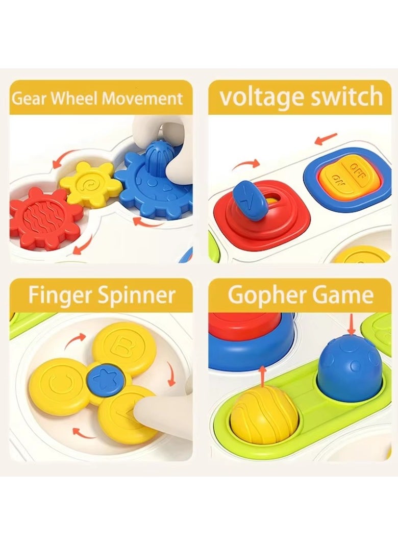 Montessori Busy Board for Toddlers, Fine Motor Skills Activity, Door Lock Cognition Toy, Early Learning Educational Toy for Preschool Kids