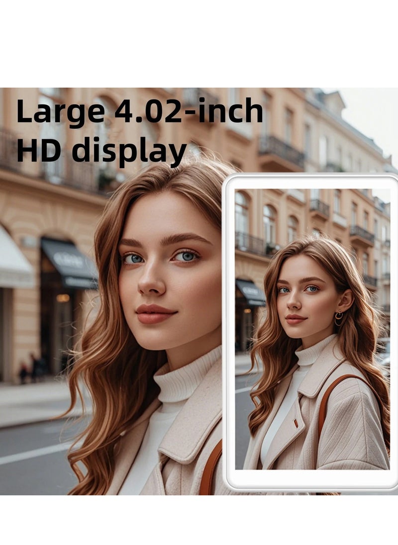 Mag Selfie Display – Real-Time Rear Camera Sync for Smartphones via Bluetooth with Magnetic Mount, Wireless Remote & Stand – Ideal for Vlog, Live Stream, Selfies & Solo Photography – Compact Portable 4