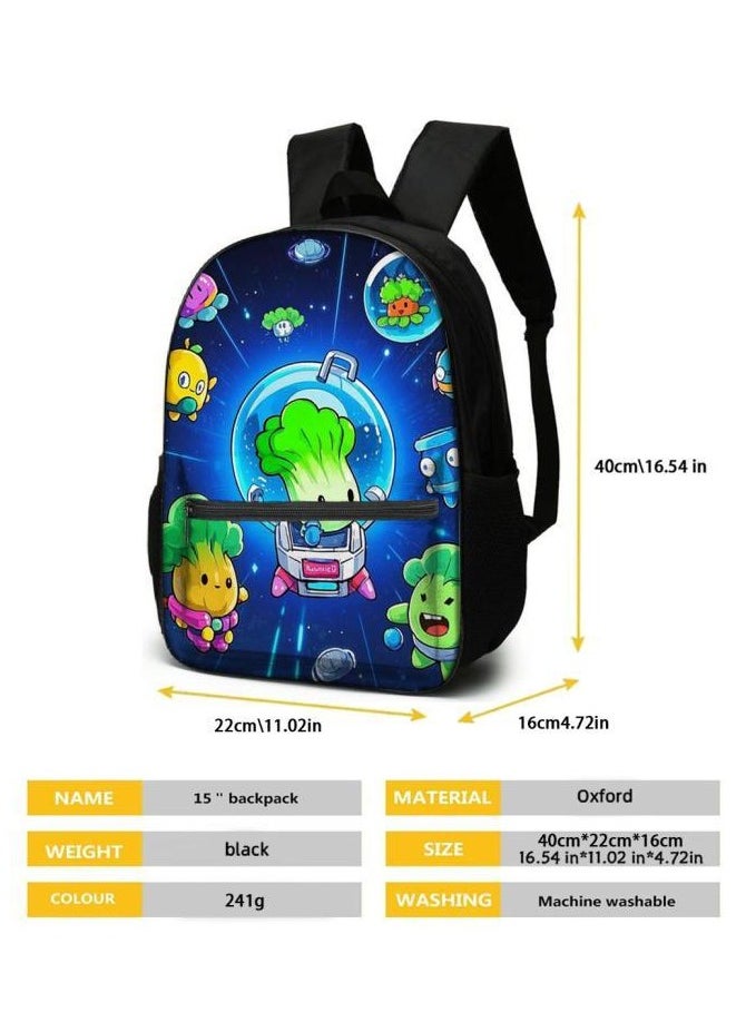 Cartoon three-piece schoolbag with zipper - 607