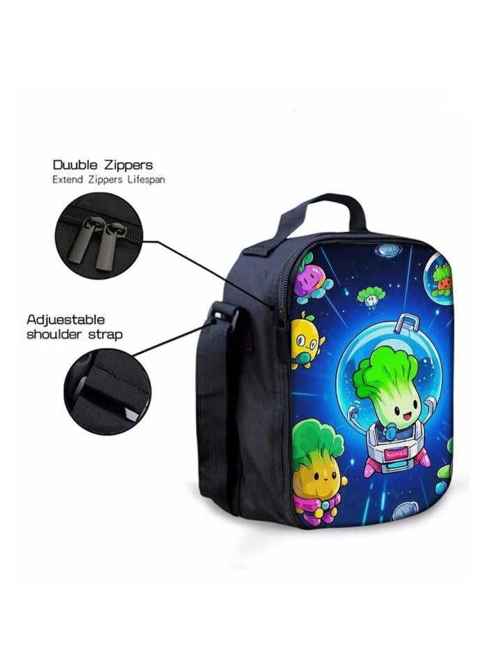Cartoon three-piece schoolbag with zipper - 607