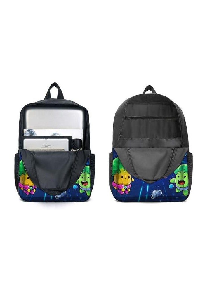 Cartoon three-piece schoolbag with zipper - 607