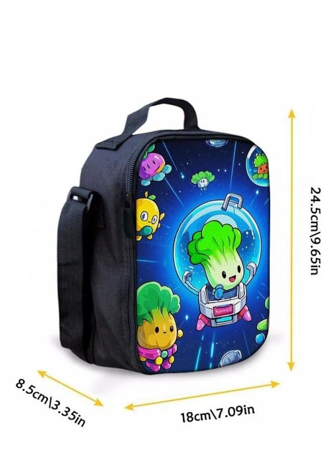 Cartoon three-piece schoolbag with zipper - 607