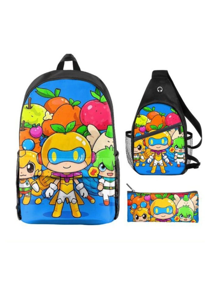 Universal cartoon new three-piece schoolbag - 845