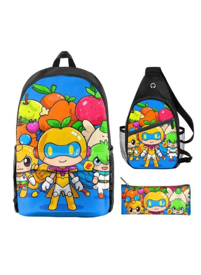Universal cartoon new three-piece schoolbag - 845