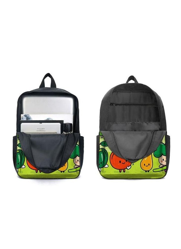 Cartoon three-piece schoolbag with zipper - 573