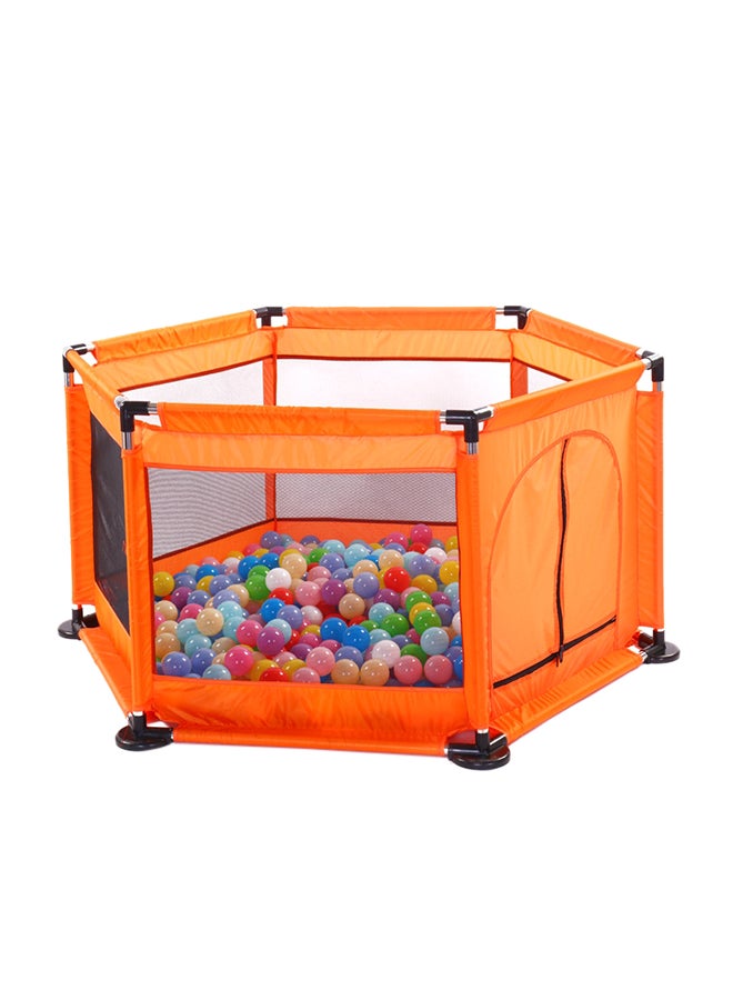 Foldable Baby Kids Playpen Activity Center Room Fitted Floor Baby Kids Safety Protection Care Playpen Tent Crawling Game Folding Fence Toys 130x65x113cm