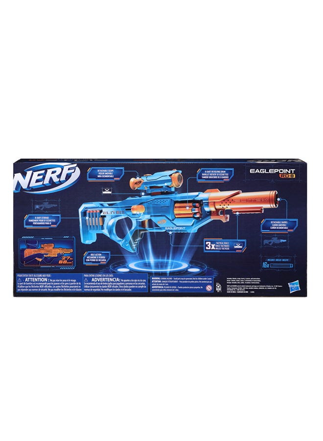 Nerf Elite 2.0 Eaglepoint RD-8 Blaster, 8-Dart Drum, Detachable Scope and Barrel, 16 Official Nerf Elite Darts, Bolt Action