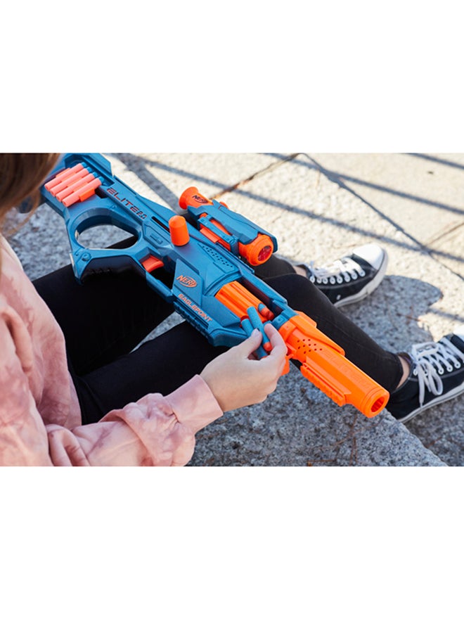 Nerf Elite 2.0 Eaglepoint RD-8 Blaster, 8-Dart Drum, Detachable Scope and Barrel, 16 Official Nerf Elite Darts, Bolt Action