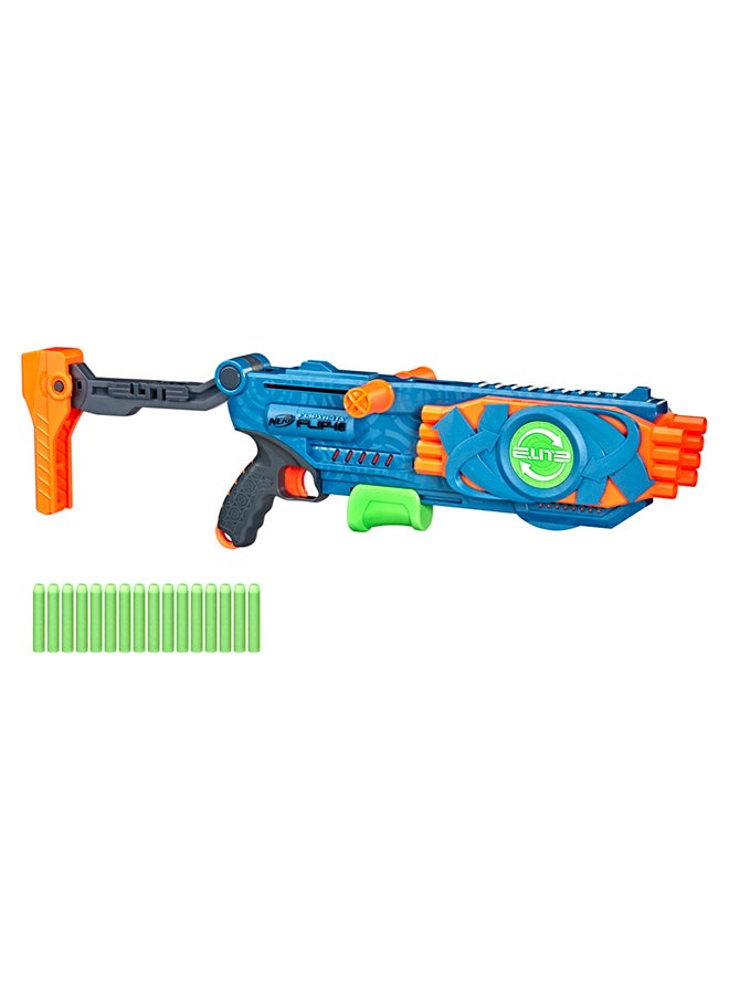 Nerf Elite 2.0 Flipshots Flip-16 Blaster with 16 Dart Barrels, 16 Nerf Elite Darts