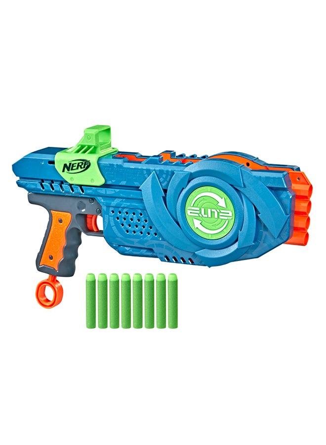 Elite 2.0 Flipshots Flip-8 Blaster with 8 Dart Barrels That Flip to Double Your Firepower 8-Dart Capacity