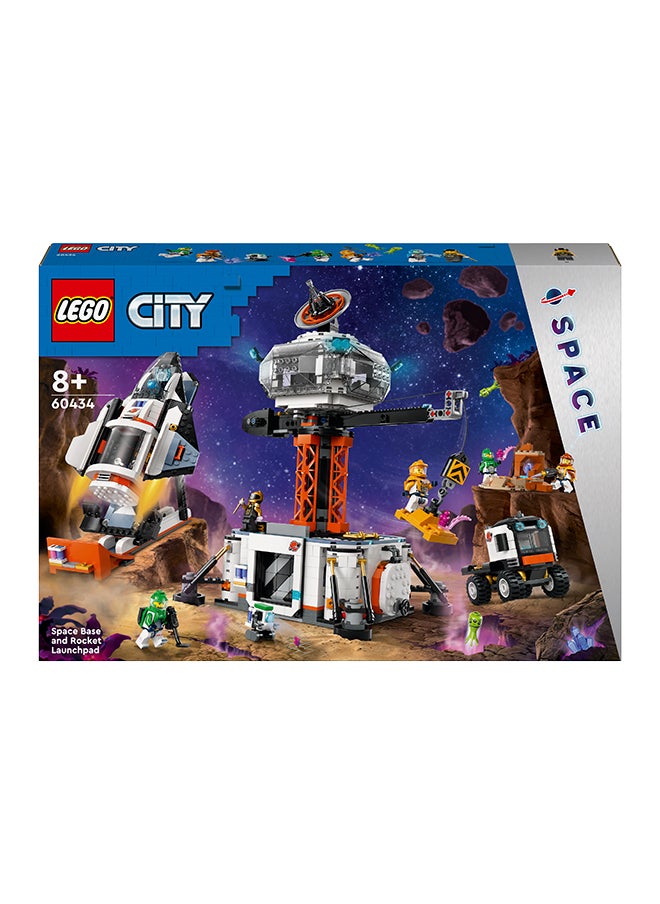 City Space Base and Rocket Launchpad Set 60434
