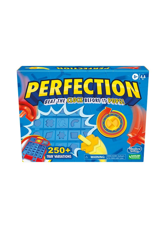 Perfection Game - Pop-Up Shape Matching Fun, Single & Multi-Player Modes, Over 250 Customizable Tray Combinations, Memory Game for Kids Ages 5+
