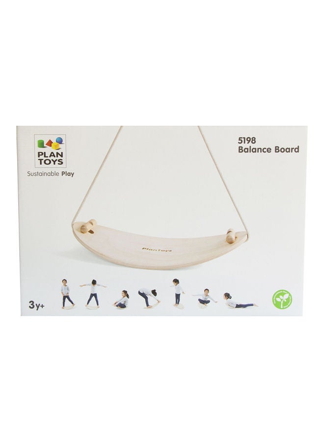 Plantoys Wooden Balance Board 30 x 54 x 1.2cm