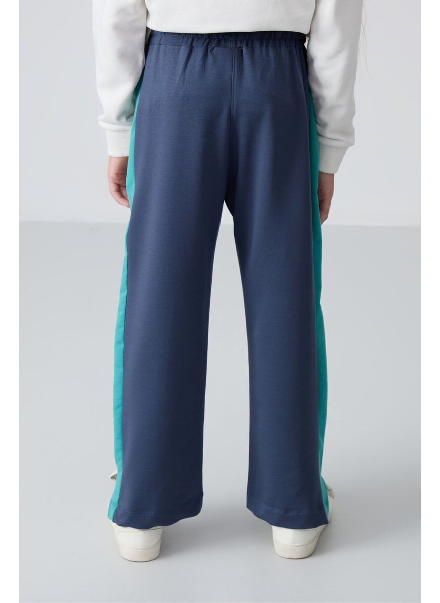 Petrol Slit Detail Pocket Wide Leg Girls Tracksuit Bottom - 75141