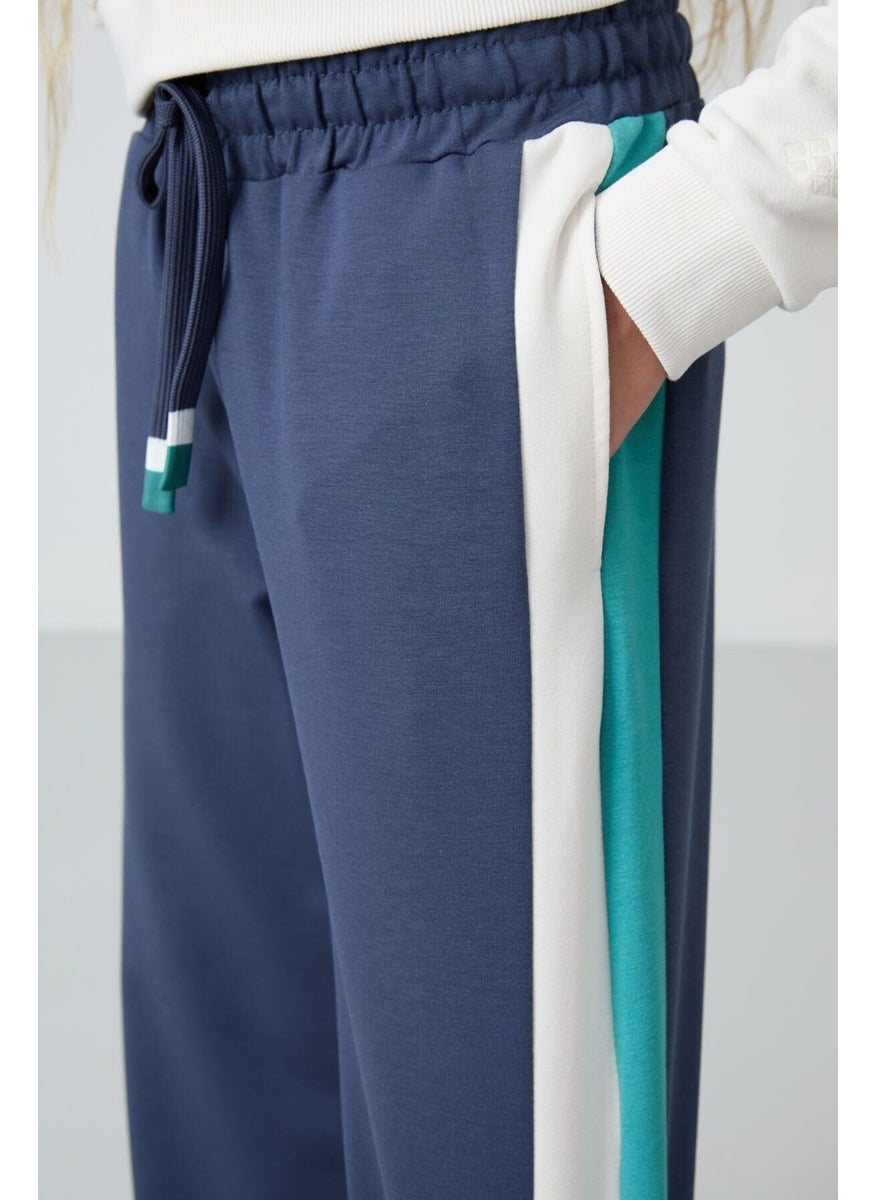 Petrol Slit Detail Pocket Wide Leg Girls Tracksuit Bottom - 75141
