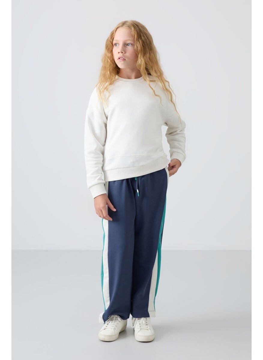 Petrol Slit Detail Pocket Wide Leg Girls Tracksuit Bottom - 75141