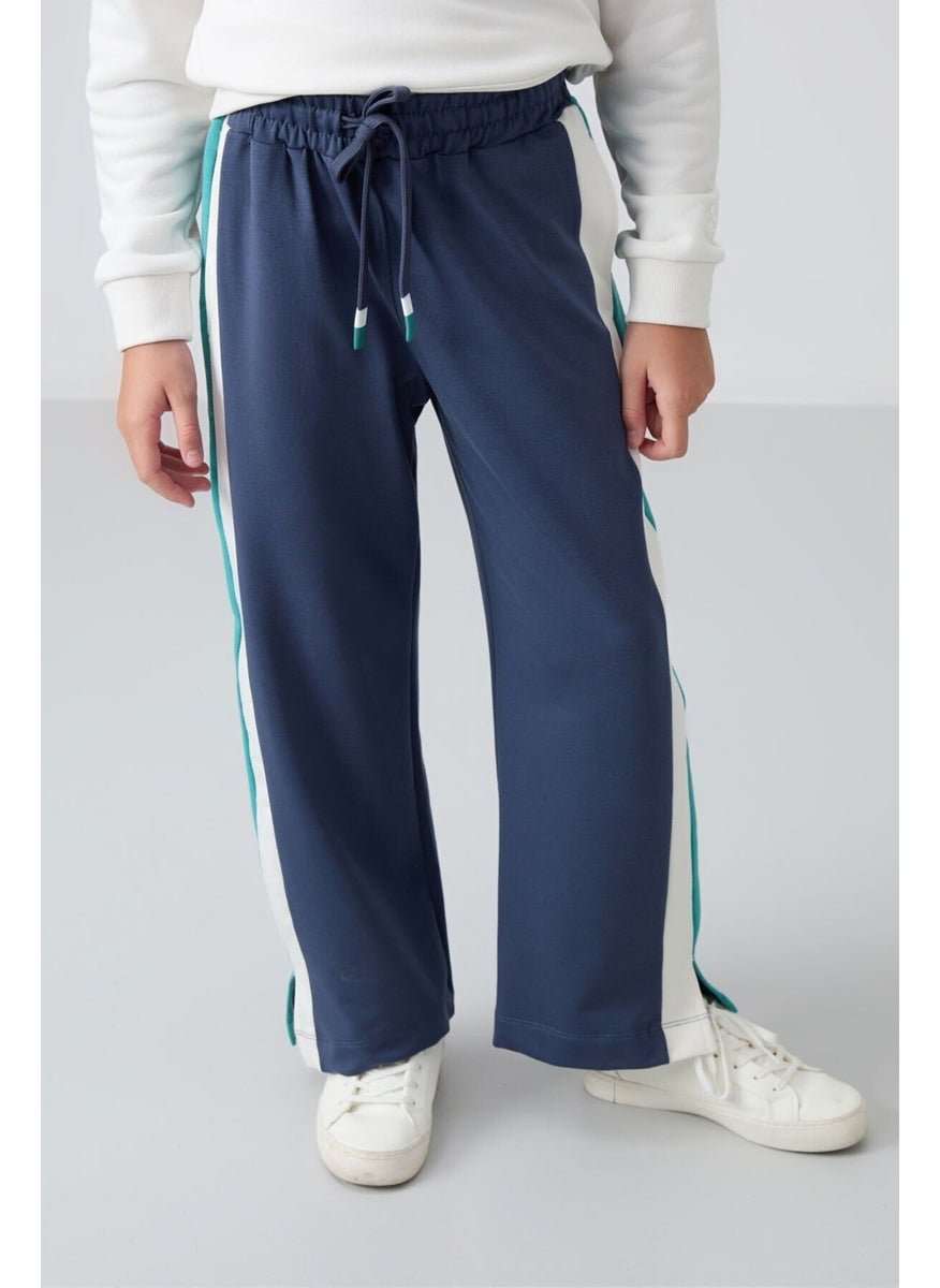Petrol Slit Detail Pocket Wide Leg Girls Tracksuit Bottom - 75141