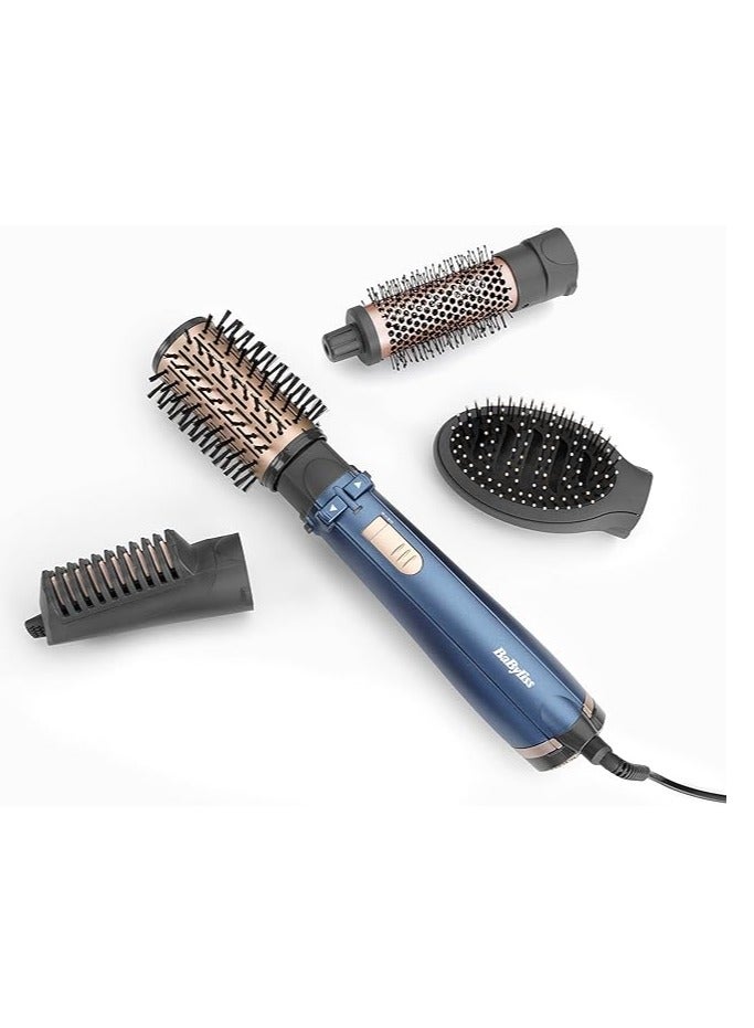 Hair Styler Pro 1000 38mm Thermal Brush With 2,2m Swivel Cord Rotating 50mm Soft Bristle Brush With 2 Heats Plus a Cool Design and Saloon Quality Black / Purple 0None