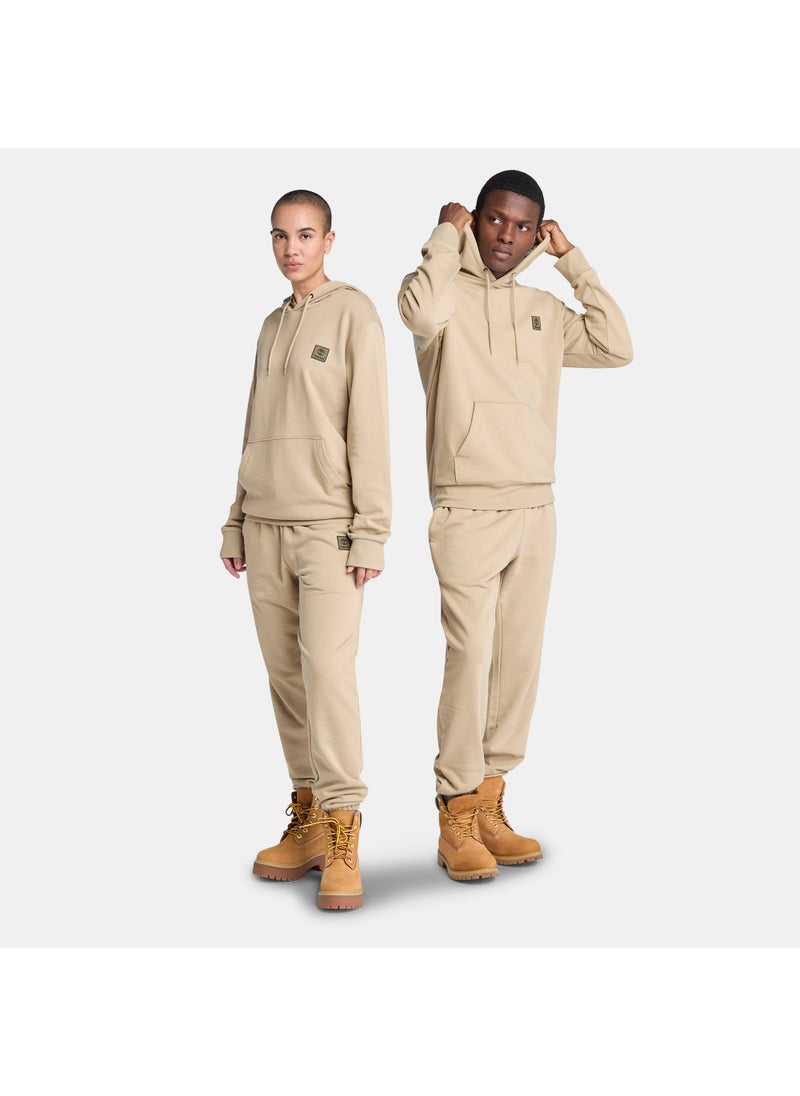 Men's Woven Badge Hoodie